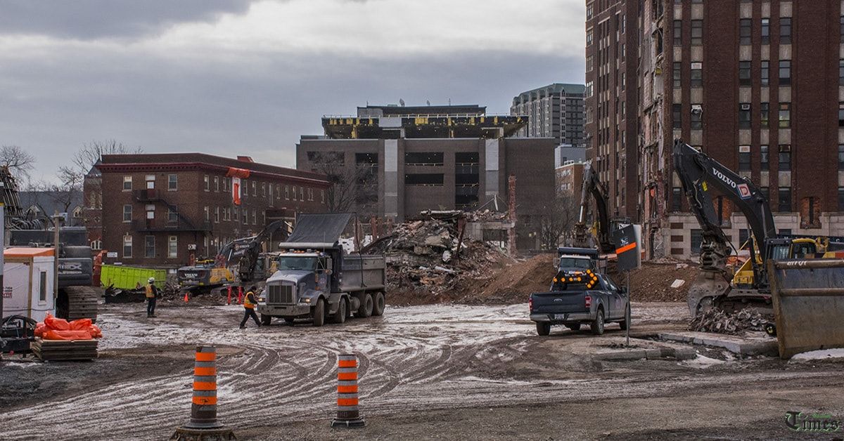 Montreal Children's Hospital demolition