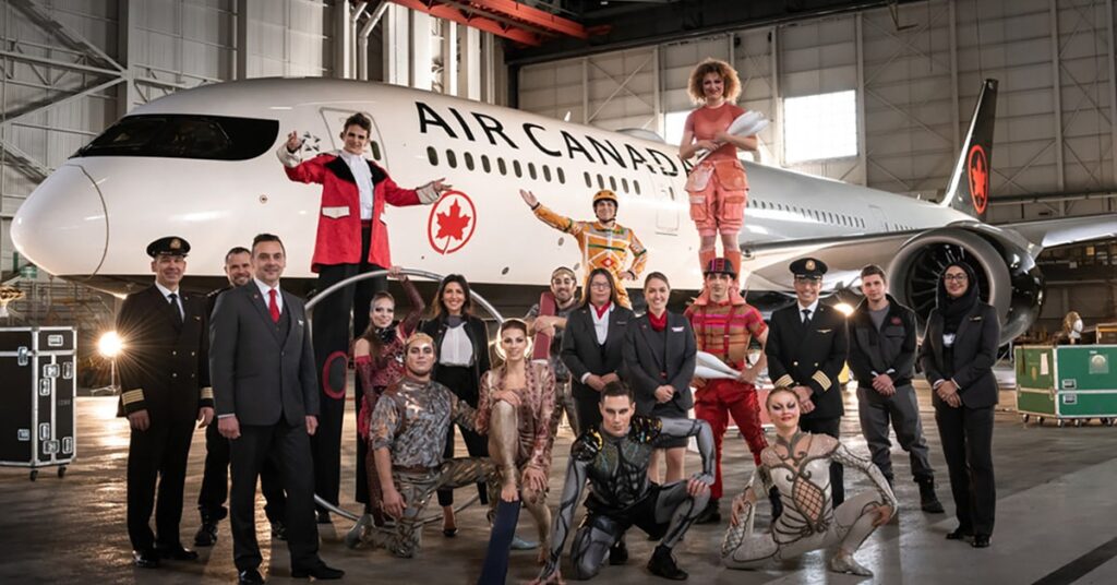 Air Canada and Cirque du Soleil announce partnership