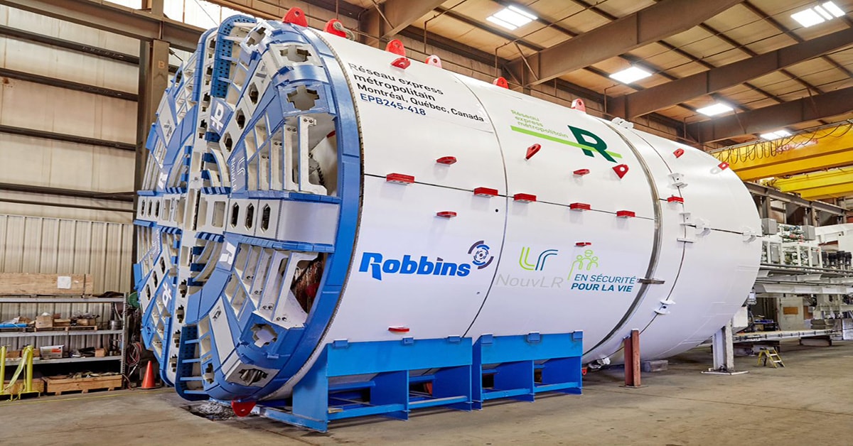 Dorval tunnel boring machine