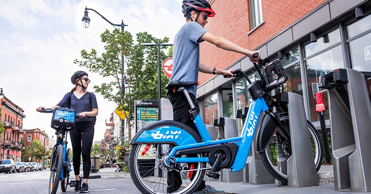 electric BIXI bikes