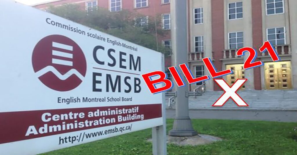 Lawsuit challenging Bill 21 filed by EMSB