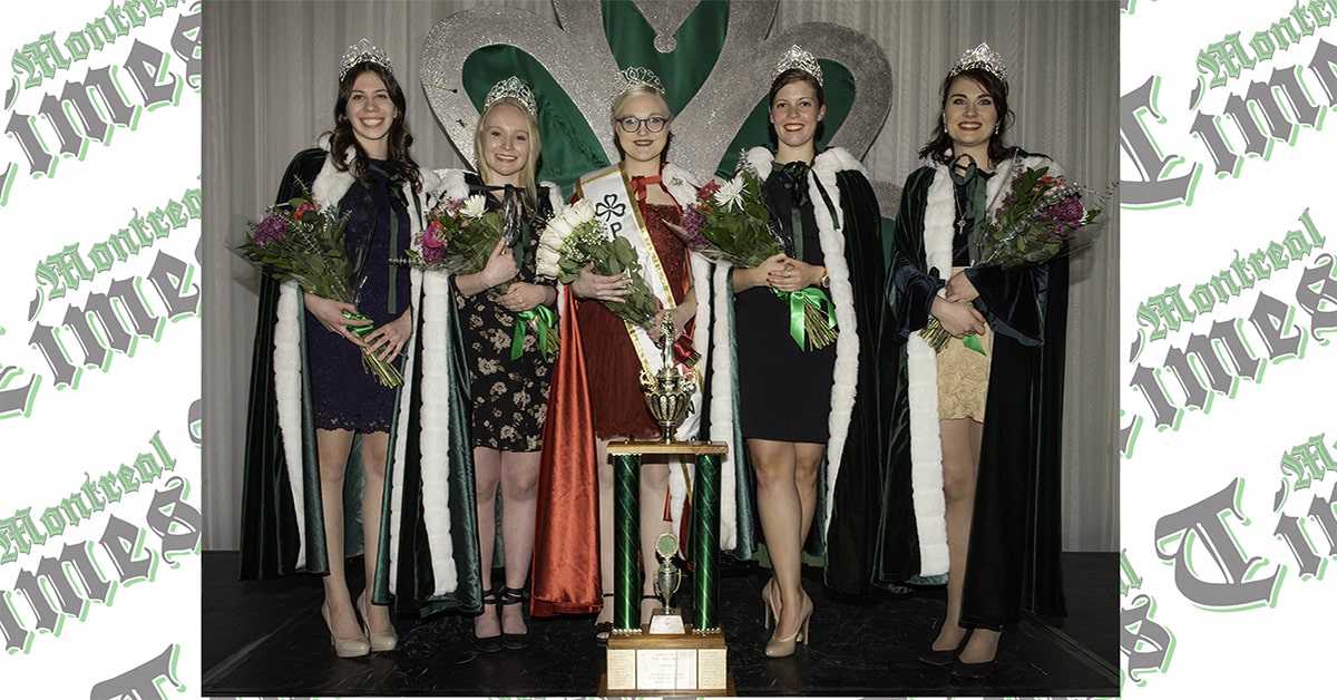 2019 Montreal Irish Parade Queen and her court