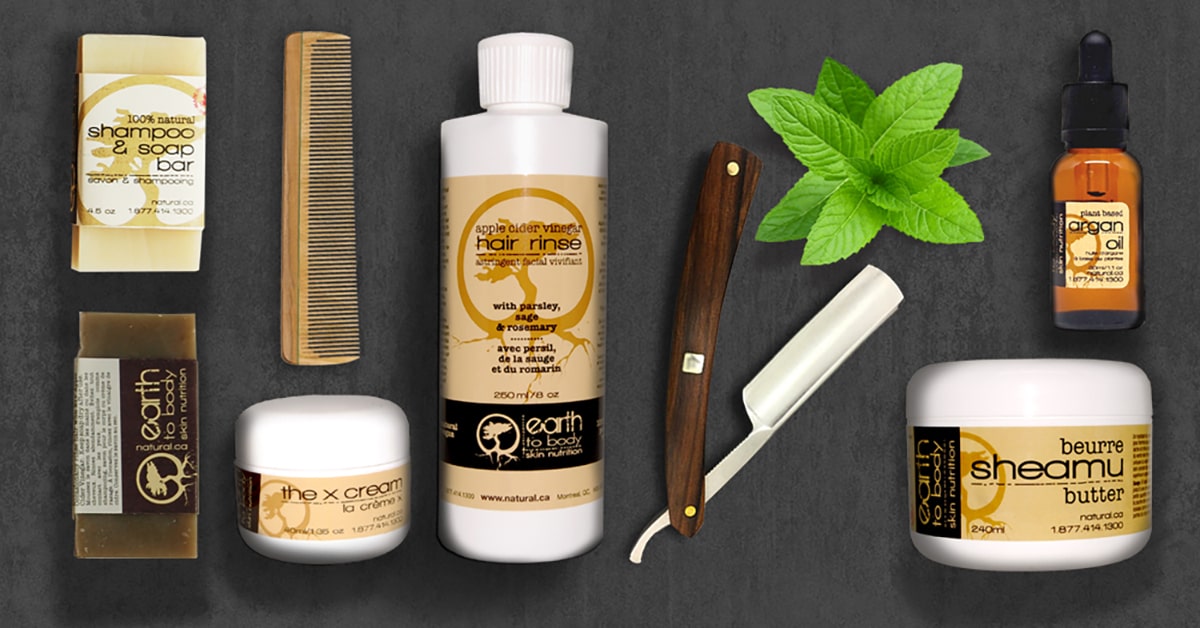 Men's organic natural grooming products