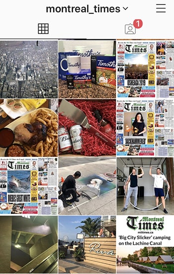 Instagram explore page