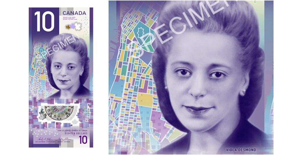 New CDN $10 bill circulates message of equality and human rights