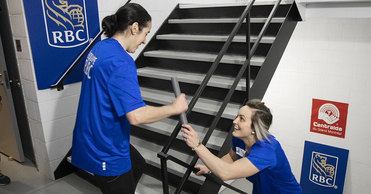 21st RBC stair climb challenge for Centraide at PVM