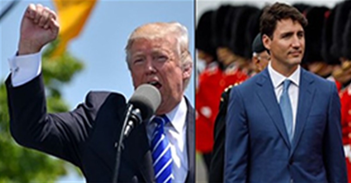 Trudeau slams Trum