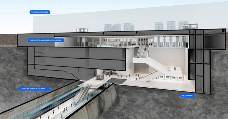 REM station at Trudeau Airport