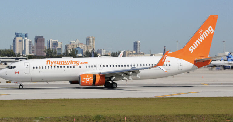 Sunwing suspends operations