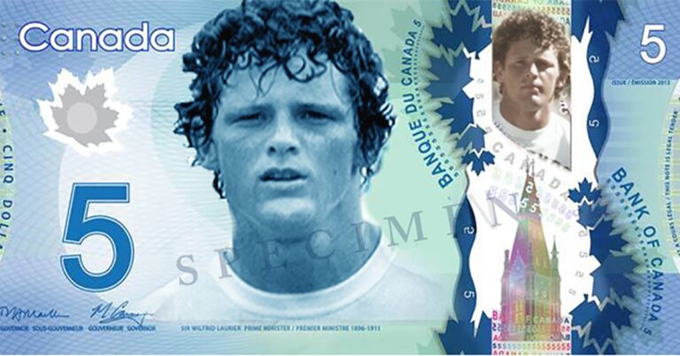 Terry Fox could be the next face of the $5 Canadian note