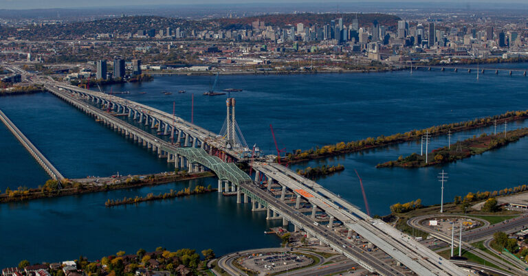 The Samuel De Champlain Bridge opening