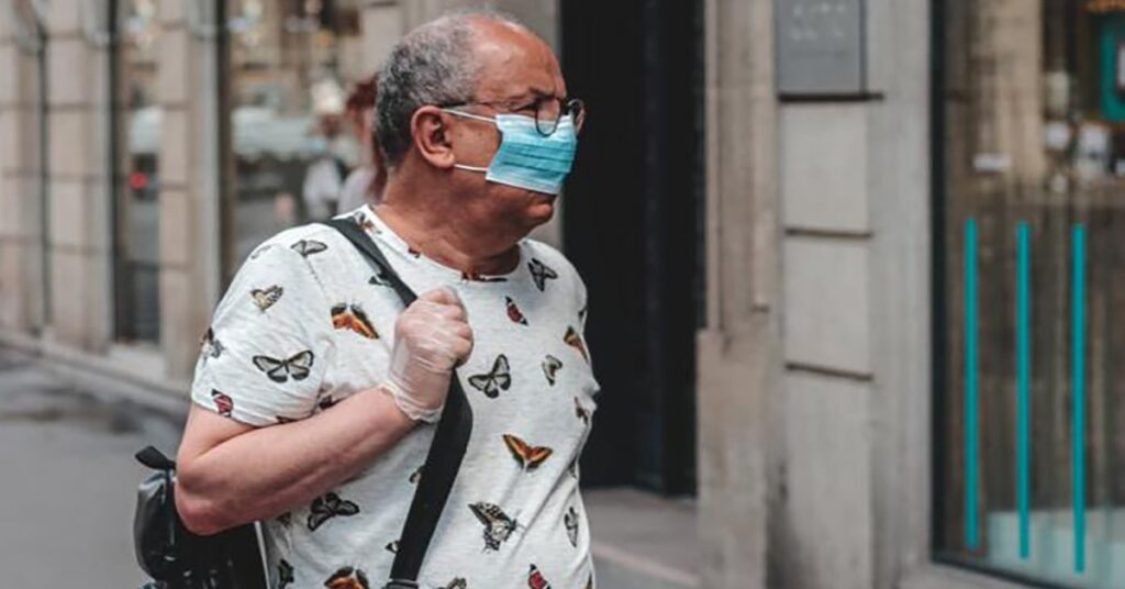 The proper way to wear a face mask