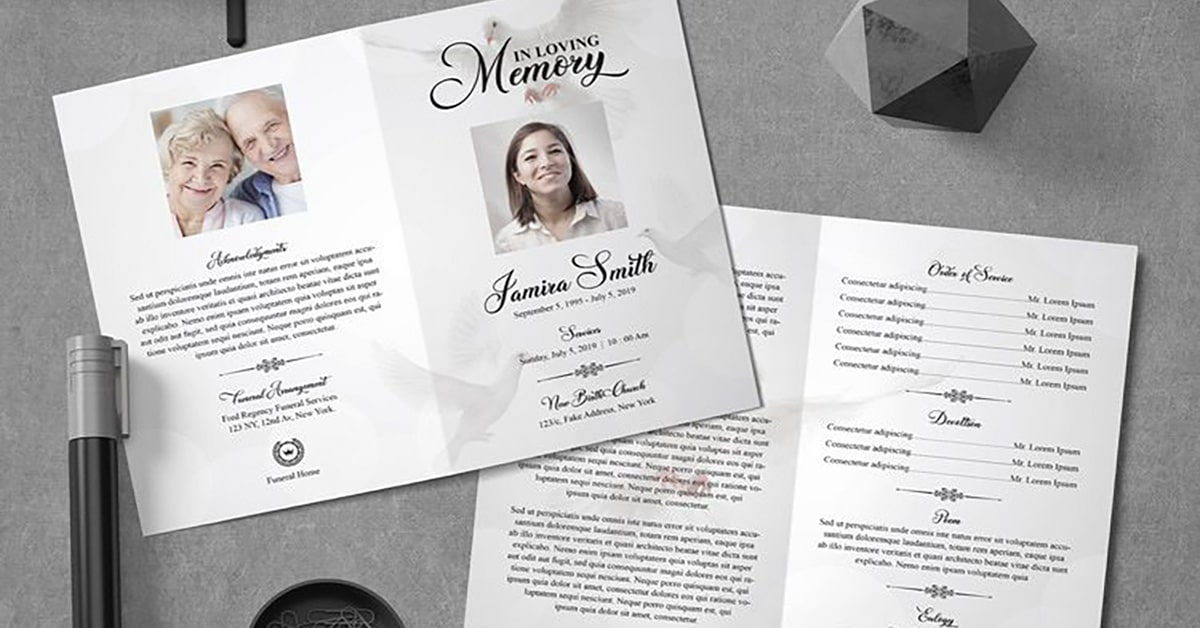 Benefits of including photos in your funeral pamphlet template