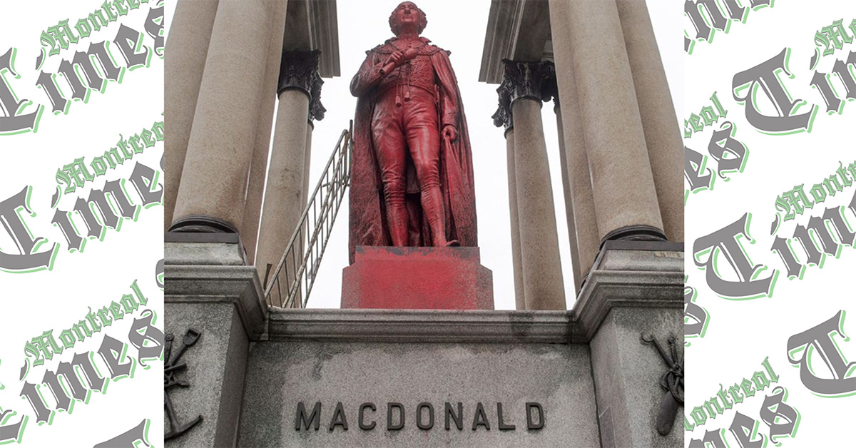 Sir John A. MacDonald Montreal statue not to be removed