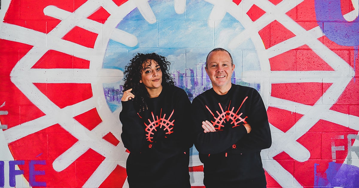 'caffeine pushers' Taïna Chalifoux and Laurent Francheteau