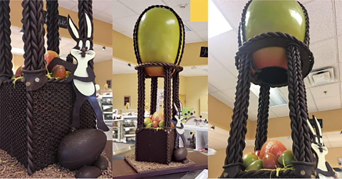 Chocolate Easter statue
