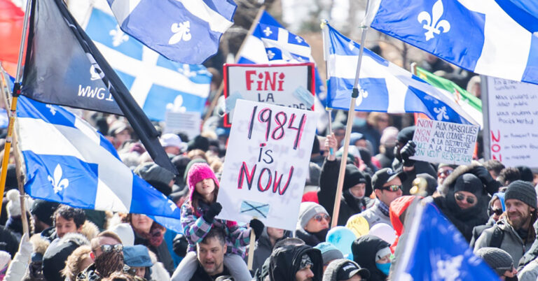 Montrealers protest against COVID-19