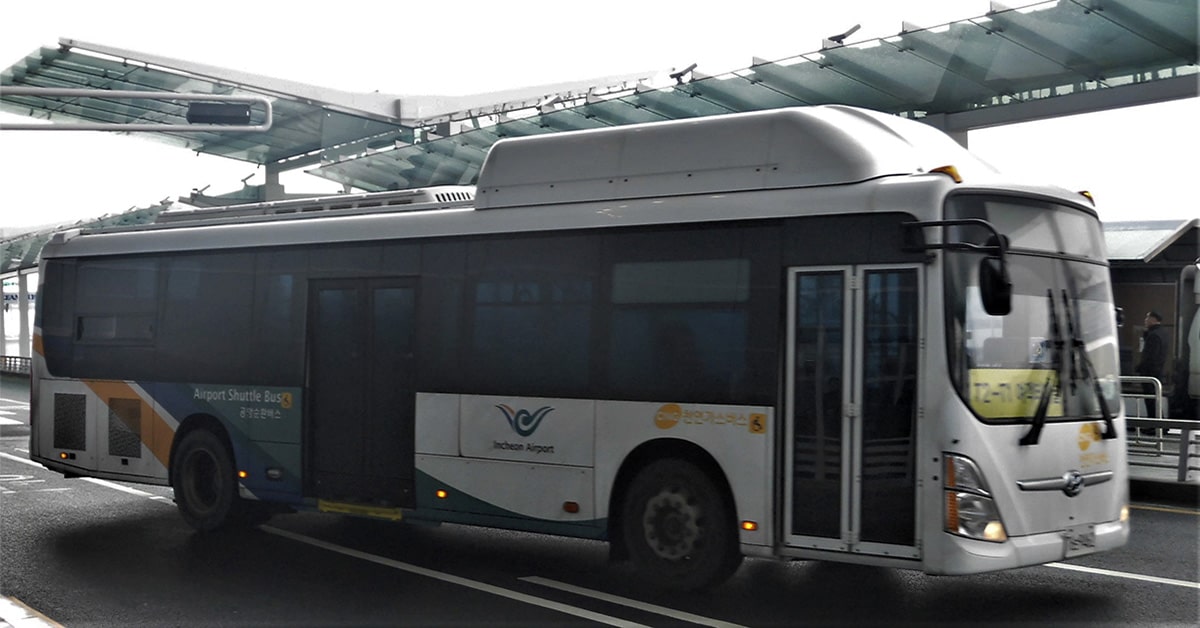 What happens when an airport shuttle bus crashes?