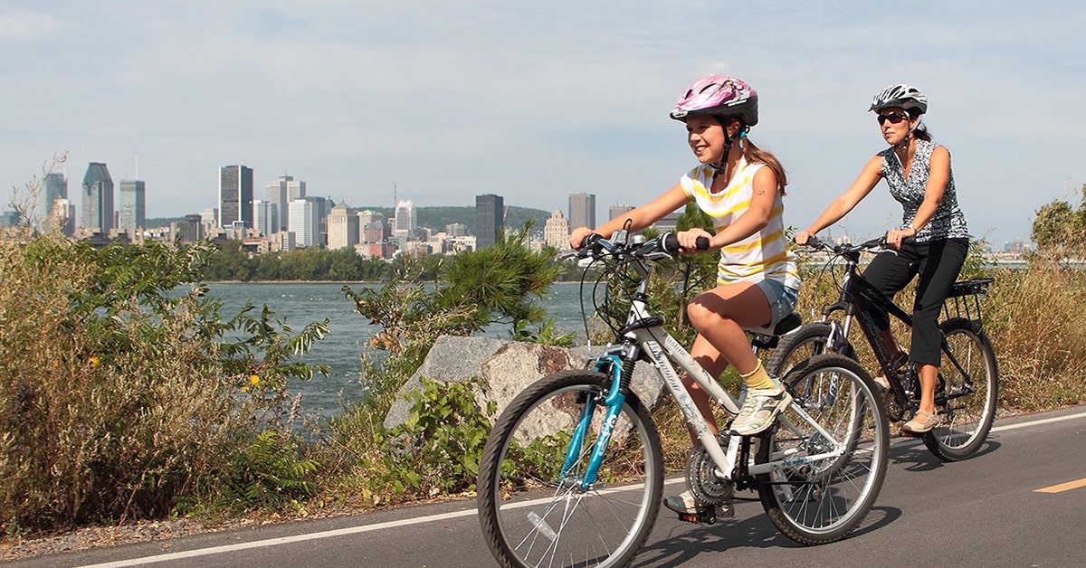 Bike path from Montréal to Sainte-Catherine