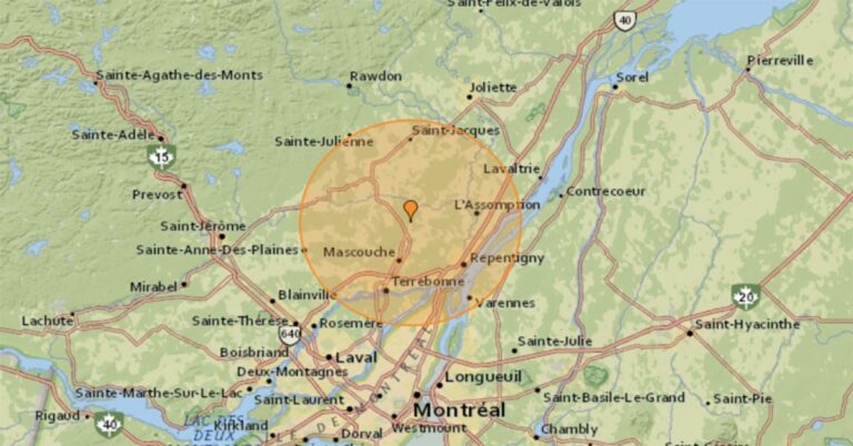 Montreal earthquake