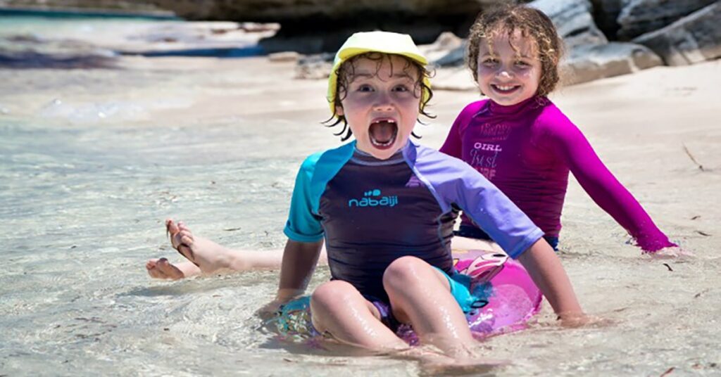 sunscreen and swimming