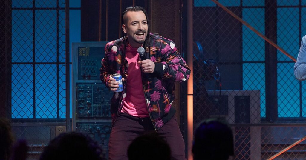 Montreal comic Hunter Collins getting ready for the Roast Battle