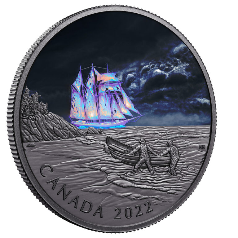 Ghost ship silver coin