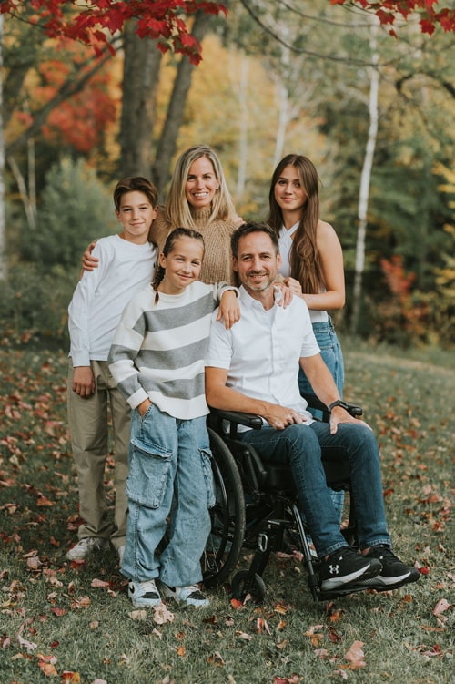 Yannick Richard with family