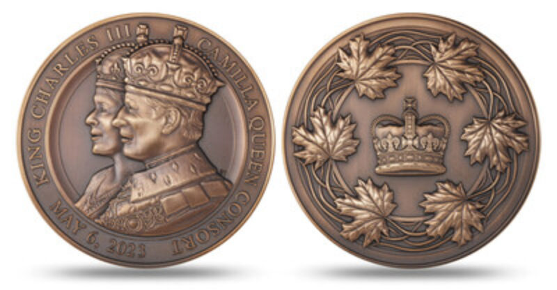 King Charles III medallion