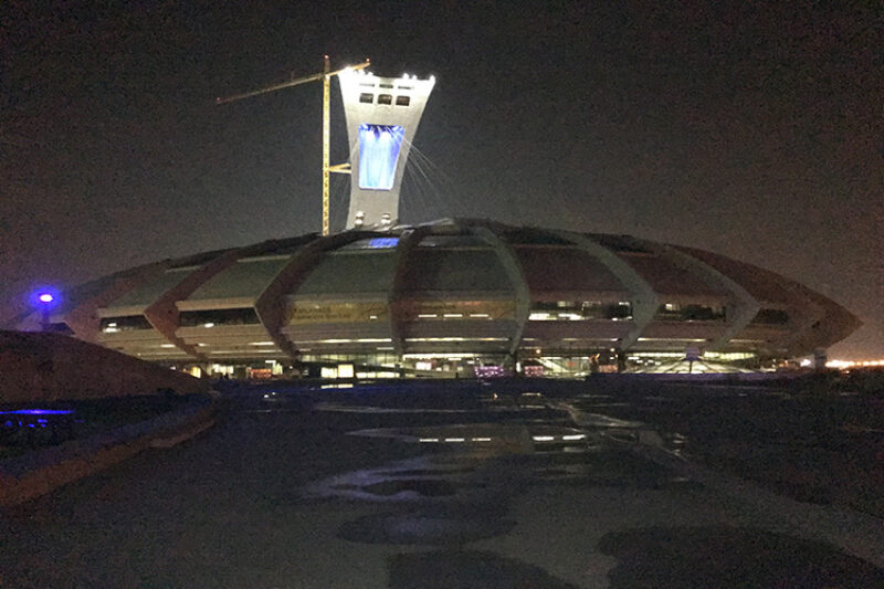 Olympic stadium new roof